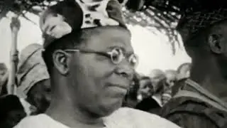 Chief Obafemi Awolowo campaigning in Ibadan, 1959