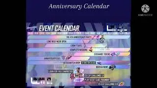 😍4th anniversary calendar 😍