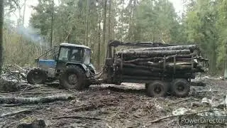 МПТ 461.1 в лесу, буксуем!