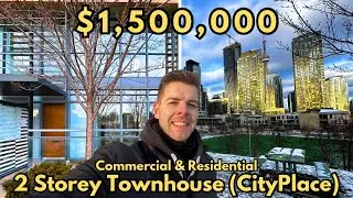Downtown Toronto Condo Townhouse | CityPlace Commercial & Residential Property | 2+1 Bed & 3 Bath