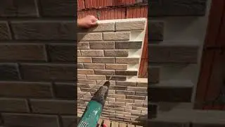 Tuğla g&ouml;r&uuml;n&uuml;ml&uuml; strafor kaplama - Brick-like styrofoam Coating #Shorts #Subscribe #AboneOl 👍
