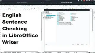 English sentence checking in LibreOffice Writer