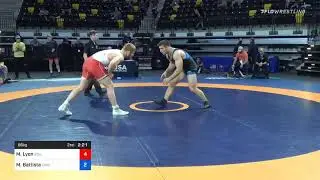 86 Kg Quarterfinal - Max Lyon, Boilermaker RTC Vs Michael Battista, Cavalier Wrestling Club