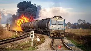 Ukrainian drones STRIKE Russian Railway Station - Then THIS Happened