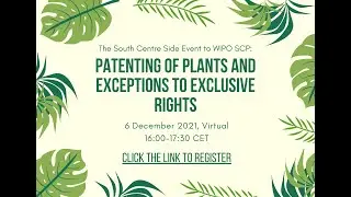 Patenting of Plants and Exceptions to Exclusive Rights