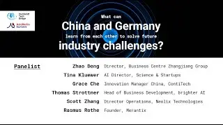 ABS Satellite Event:  What can China and Germany learn from eachother to solve industry challenges?