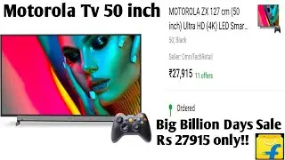 Motorola smart tv 50 inch unboxing and full review