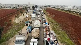 One million people in Syria&rsquo;s Idlib marching toward Turkish border: Erdogan