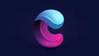 3D Letter C Logo Design in Affinity Designer