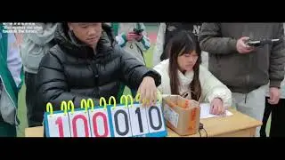 School event with inflatable arena and soccer drones