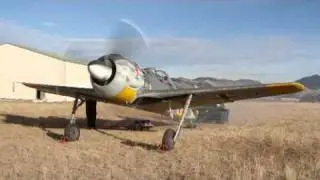 Fw 190 First engine start in New Zealand