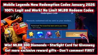 Новые промокоды Mobile Legends от 27 января 2026 года. Промокоды MLBB + розыгрыш карты Starlight ...