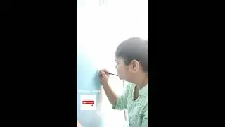 Dream Work 💖 #shortsvideo  #wallpainting #artist #youtubeshorts #arttherapy #firstwork