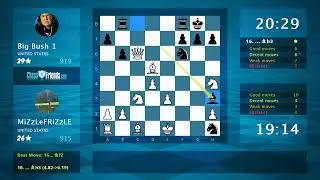Chess Game Analysis: MiZzLeFRiZzLE - Big Bush 1, 1-0 (By ChessFriends.com)