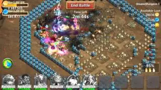 Castle Clash insane 1-10 3 flames 100% Victory