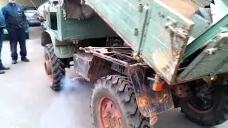 Mercedes Unimog 411b in Germany, Couch offroad eng