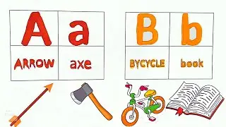 Two Words with Each Alphabet | Learn ABCD Uppercase & Lowercase with Proper Pronunciations | Fun :)