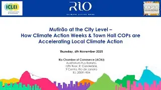 Mutir&atilde;o at the City Level-Accelerating Local Climate Action