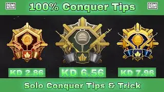Solo Conquer Tips & Trick 🤩 | #bgmisoloconqueror #conquerortips #pubgconquerorpoints #pubgmobile