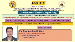 ATAL FDP EE Day 06 Session 13 by Mr Chinmay Gore