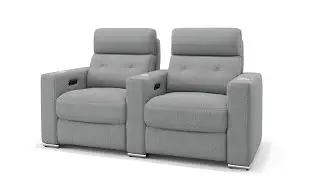 Stoff Kinosofa MATERA mit Mittelkonsole - Komfort und Eleganz f&uuml;r Ihr Heimkino | Sofanella