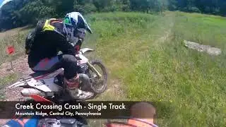 7.22.22 Creek Crossing Crash Single Track   HD 1080p