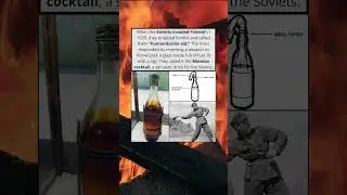 The Weapon Invented as a Joke, Molotov Cocktail🔥🍸