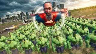 Devil Hulk Attack On Superman Franklin - Indian Bike Driving 3D