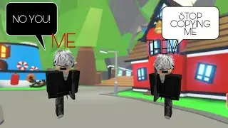 COPYING PEOPLE IN ROBLOX ADOPT ME AND SURPRISING THEM WITH FREE PETS!!**