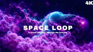 Hypnotic Space Loop: A Visual Odyssey Through the Cosmos 4K