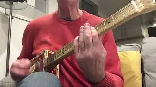 Lesson of T Rex, “Hot Love”  on 3 string cigar box guitar