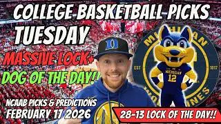 College Basketball Picks Today Tuesday 2/17/2026 | Free NCAAB Best Bets, Props, and Predictions
