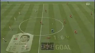 FIFA 19 driven finesse shot outside the box