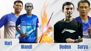 Hari/Wandi Vs Deden/Surya Set 1#badminton #badmintonopen #sparingbadminton 