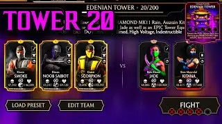 Edenian Tower FATAL Boss 20 Battle Fight + Reward | MK Mobile