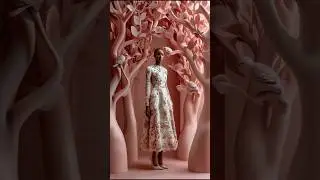 Haute Couture Floral Dress & Trendy High Heels #fashion Inspiration