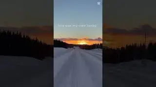 Morning therapy 🌞 #YukonLife #SunriseInYukon #EmptyRoads #NorthCanada #PeacefulLife
