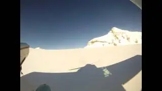 Landing on the Tsanfleuron Glacier