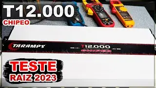 Teste Módulo Amplificador Taramps CHIPEO T 12.000 RMS em 2 Ohms -  Review e Potência