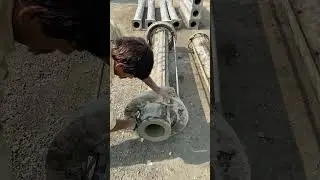 Complete Process of Making Concrete Pillars in Moulds | Building Support Construction