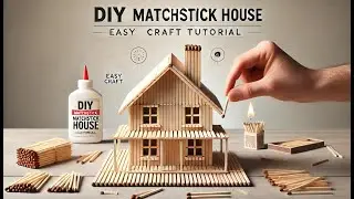 How to Make a Matchstick House at Home 🏠🔥 | Easy DIY Craft Tutorial!