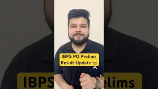 IBPS PO Prelims Result 🤩