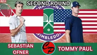 Sebastian Ofner vs Tommy Paul WIMBLEDON SECOND ROUND MEN'S SINGLES LIVE GAME CAST & CHAT