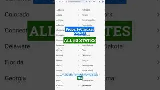 States Covered by PropertyChecker #realestatetools #realestateinvesting #realestate