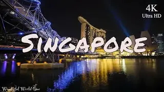 Singapore 4K Ultra HD Video 2021 / Cityscape with Relaxing Music / Wonderful World One..