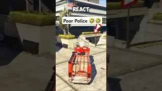 If You Spray Water on Cops with a Firetruck in GTA Games?  #gta #gtav