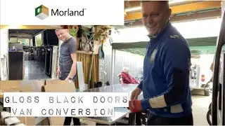 Morland Furniture Ply, Making Gloss Black Doors For Vintage Coffee Van Restoration Episode 25