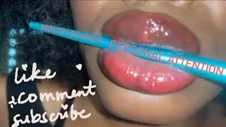 ASMR| drawing on your face until you fall asleep  💤 ( inauble mouth sounds + personal attention)❤️