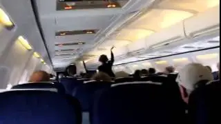 Spraying pesticides on passengers inside an aircraft cabin