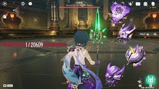 1 HP Xiao Vermillion Hereafter vs Childe - Genshin Impact